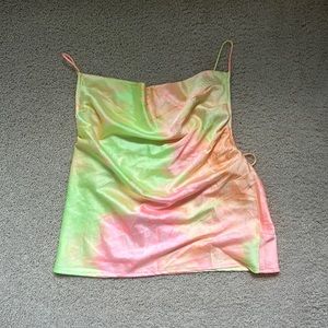 Colorful Tie Dye Vestique Tank